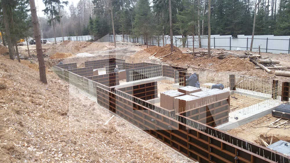 Опалубка для коттеджа